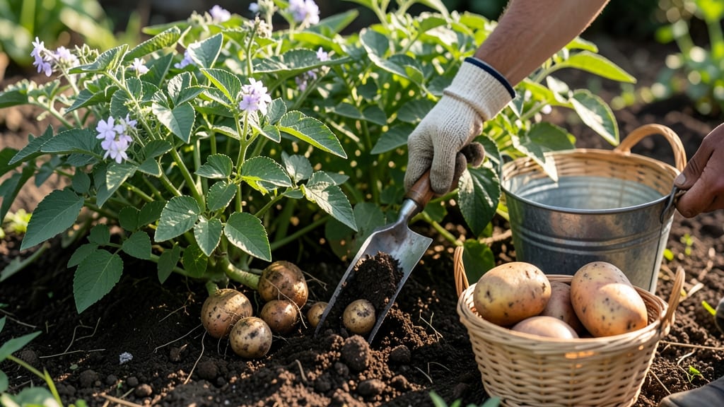 When to Pick Potatoes From Garden: Skin Slip Test & Size Check for Perfect Harvest